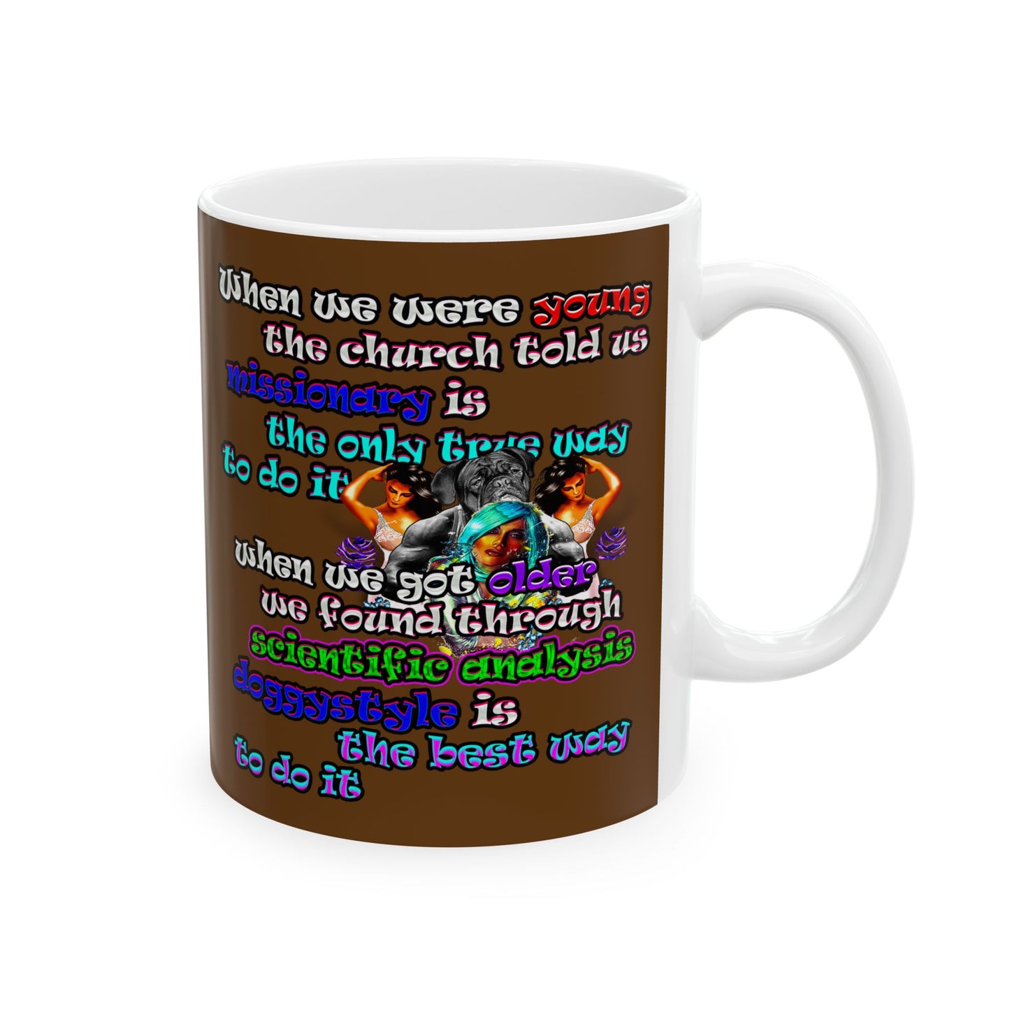 doggystyle - White Mug (brown)