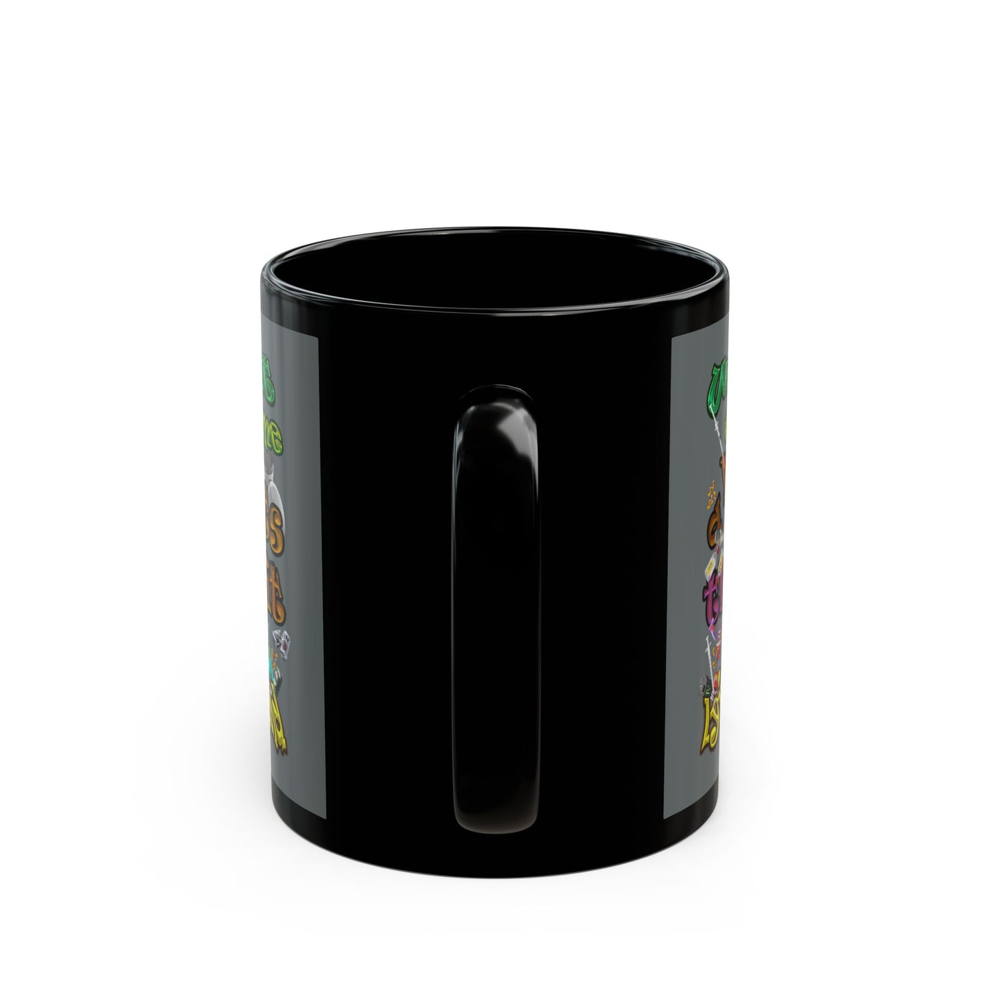 the bum's shit - Black Mug (dark grey)