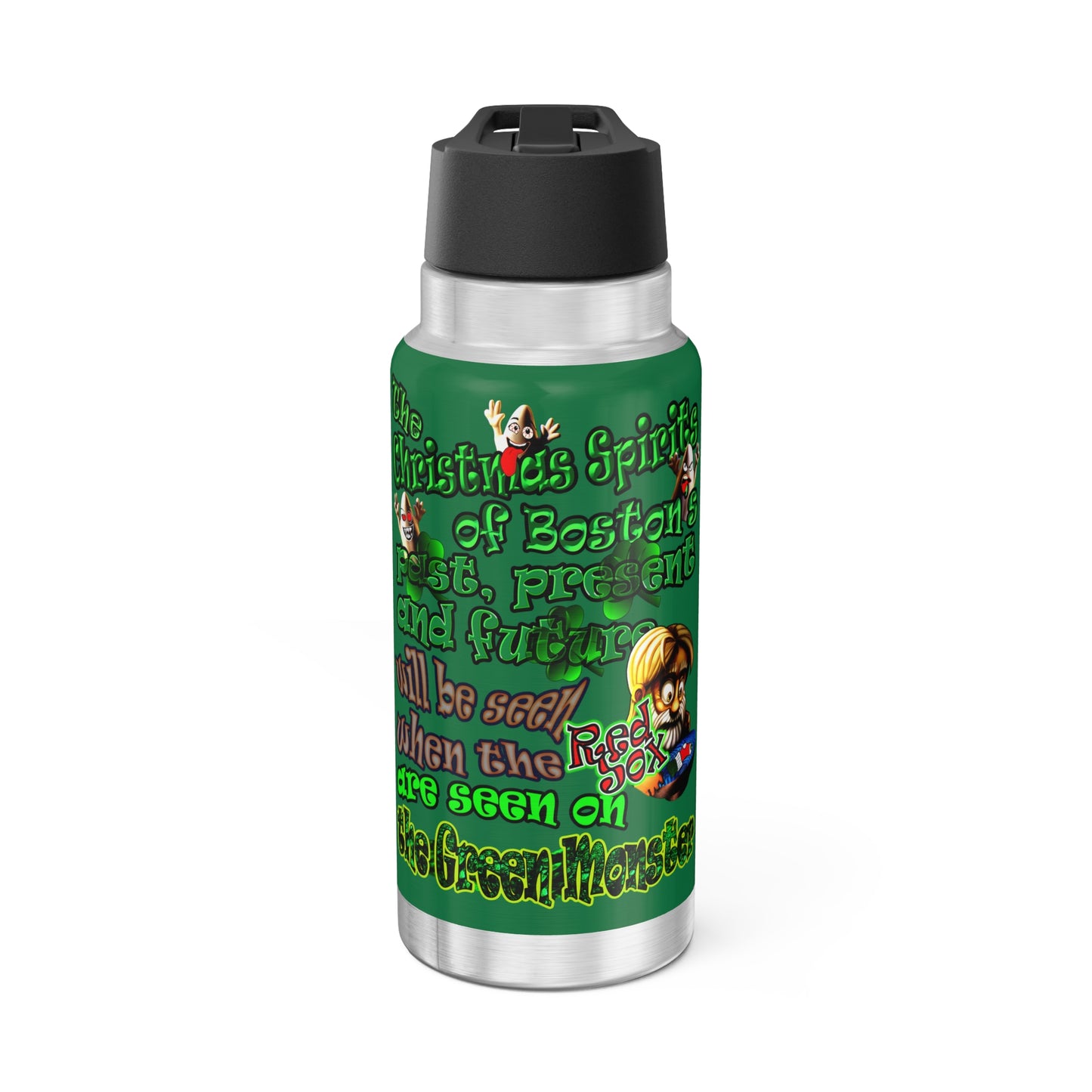 christmas spirits of boston - Gator Tumbler, 32oz (dark green)