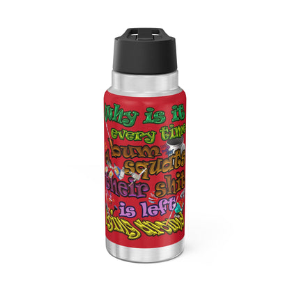 the bum's shit - Gator Tumbler, 32oz (dark red)