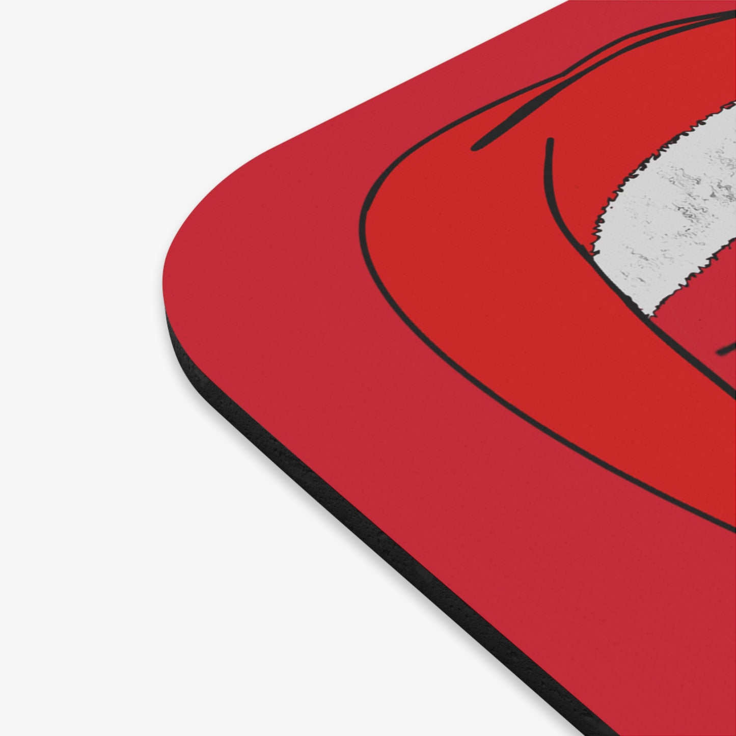 santa's shoes - Mouse Pad (Rectangle) (dark red)