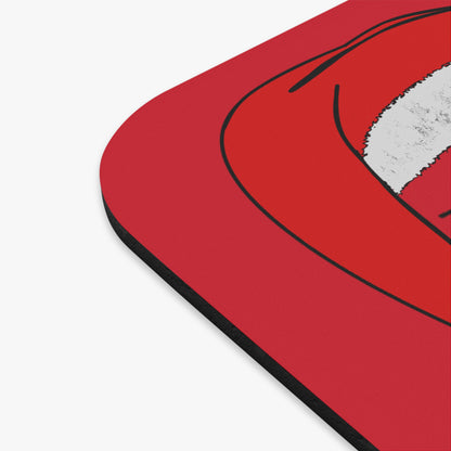 santa's shoes - Mouse Pad (Rectangle) (dark red)