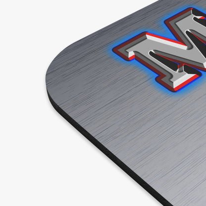 em cee squared - Mouse Pad (Rectangle) (brushed nickel)