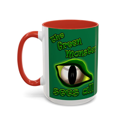 green monster - Accent Mug (dark green)