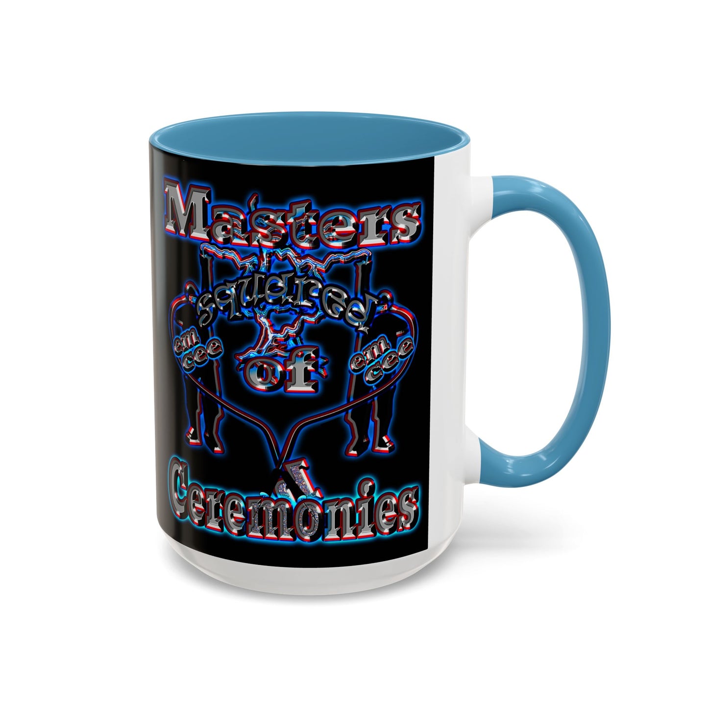 em cee squared - Accent Mug (black)