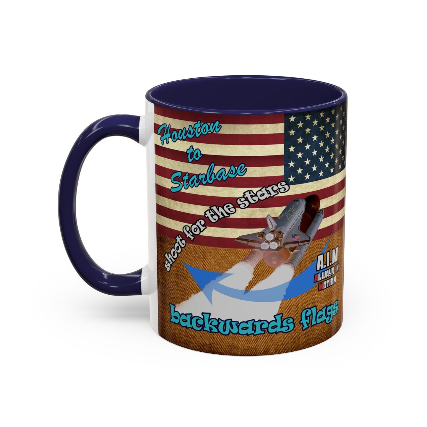 shoot for the stars - Accent Mug (brown papyrus)