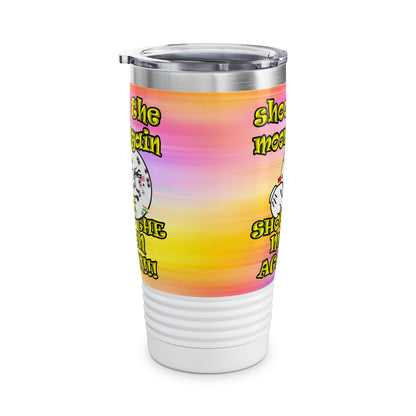 shoot the moon again - Ringneck Tumbler, 20oz (color blur)
