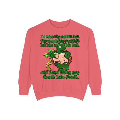 turtle race - Unisex Garment-Dyed Sweatshirt