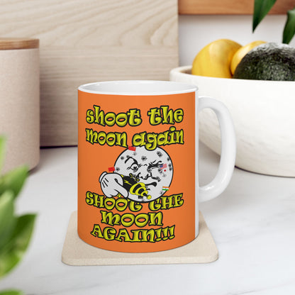 shoot the moon again - White Mug (crusta)