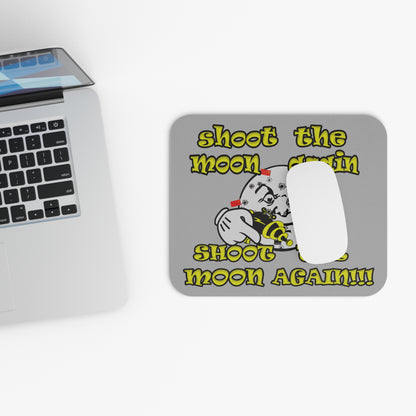shoot the moon again - Mouse Pad (Rectangle) (light grey)