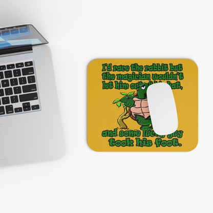 turtle race - Mouse Pad (Rectangle) (yellow)