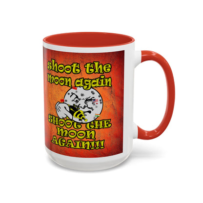 shoot the moon again - Accent Mug (burnt orange)