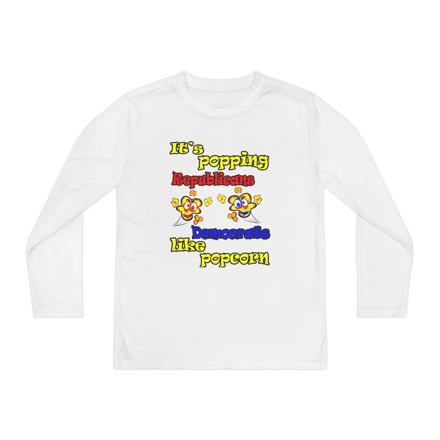 popping like popcorn - Youth Long Sleeve Competitor Tee