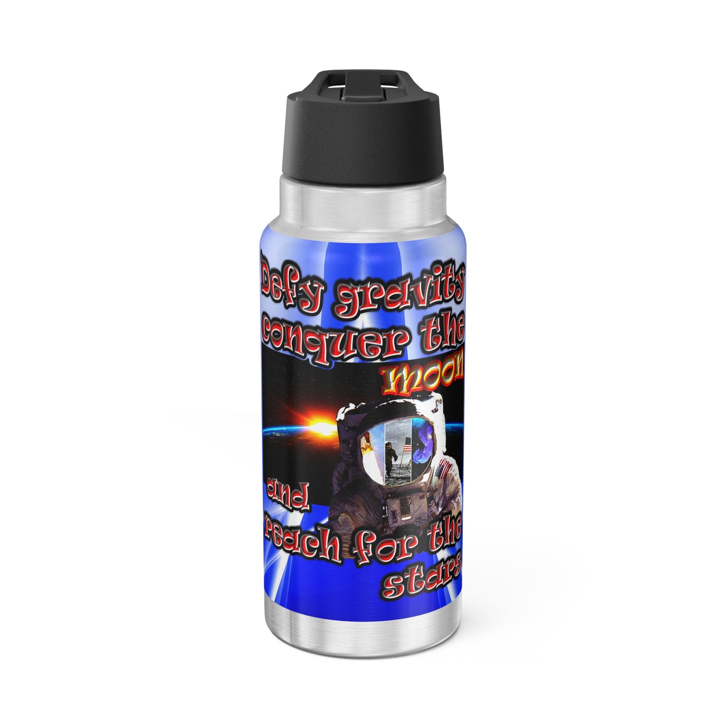 defy conquer reach - Gator Tumbler, 32oz  (blue-white wave)