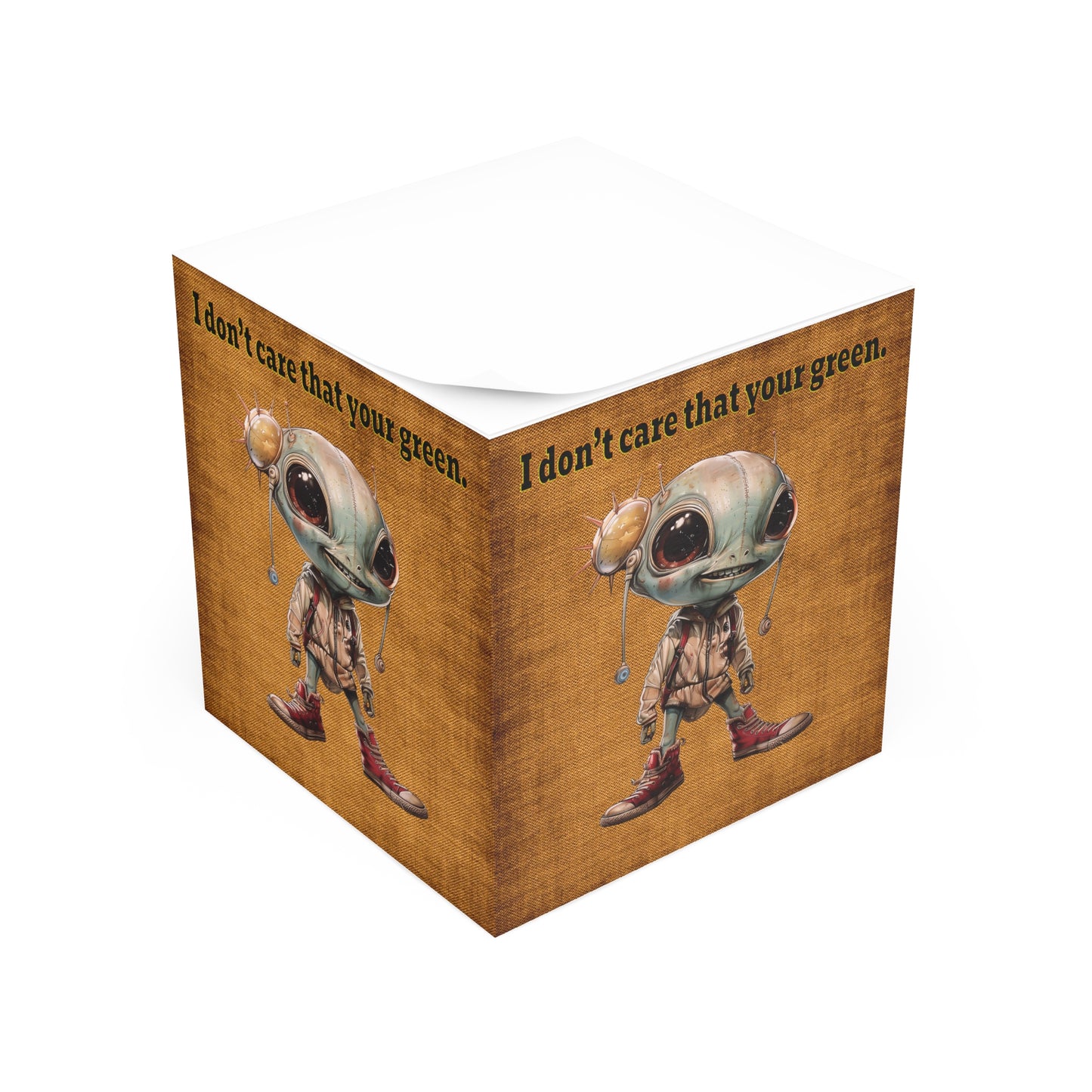 I don't care that your green - note cube (brown papyrus)
