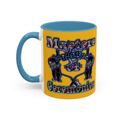 em cee squared - Accent Mug (yellow)