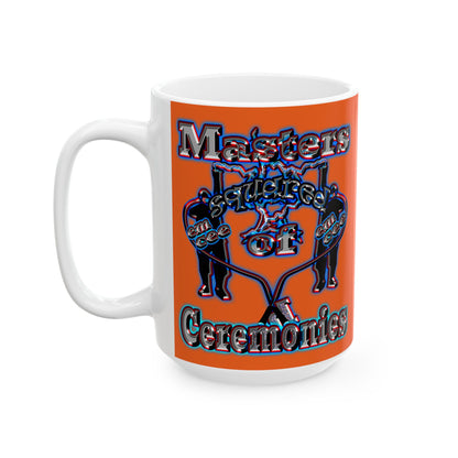 em cee squared - White Mug (orange)