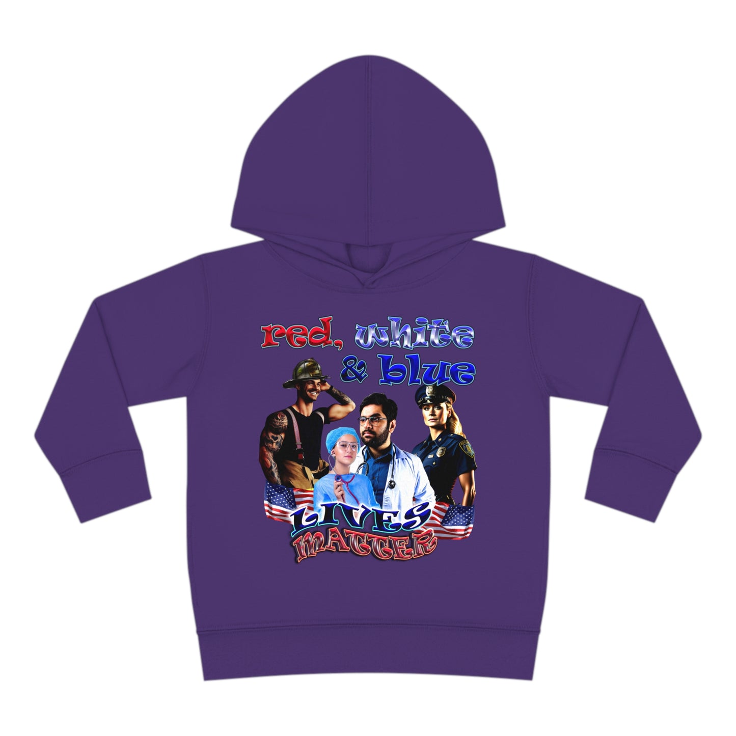 rw&b lives matter - Toddler Pullover Fleece Hoodie