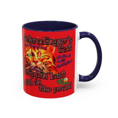 schrodinger's cat - Accent Mug (red)