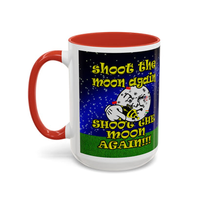 shoot the moon again - Accent Mug ('snoops' background)