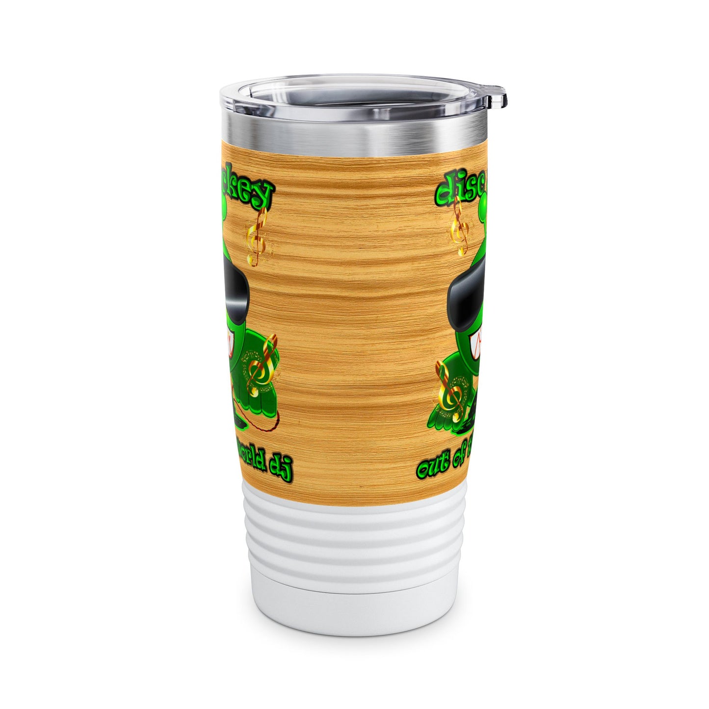 disc jockey - Ringneck Tumbler, 20oz (butterscotch wood finish)