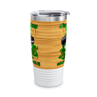 disc jockey - Ringneck Tumbler, 20oz (butterscotch wood finish)