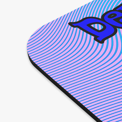donkeys and elephants - Mouse Pad (Rectangle) (light blue-purple wave)