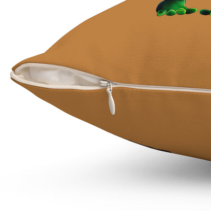 I don't care that your grey - Spun Polyester Square Pillow - (light brown)