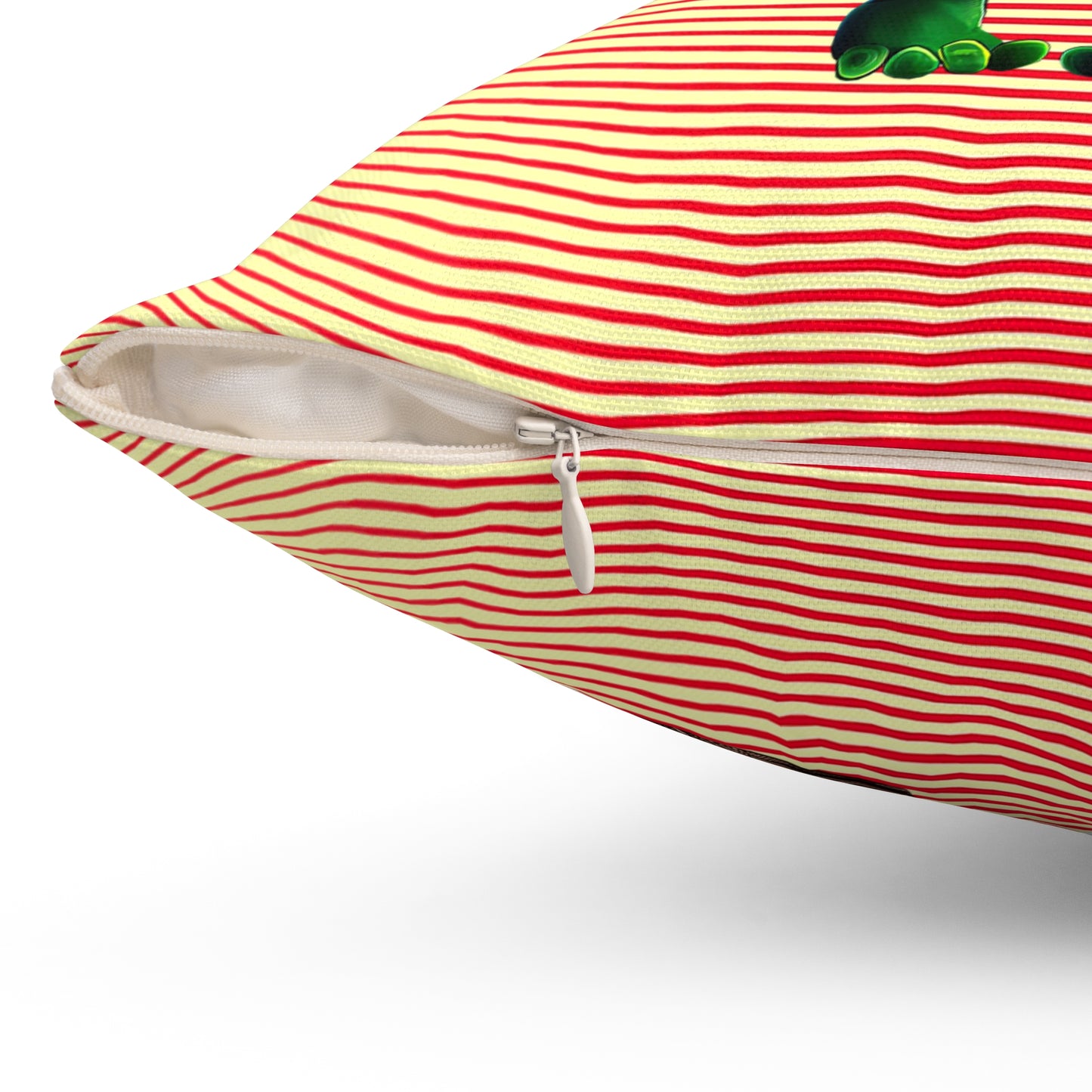 I don't care that your grey - Spun Polyester Square Pillow - (yellow-orange wave)