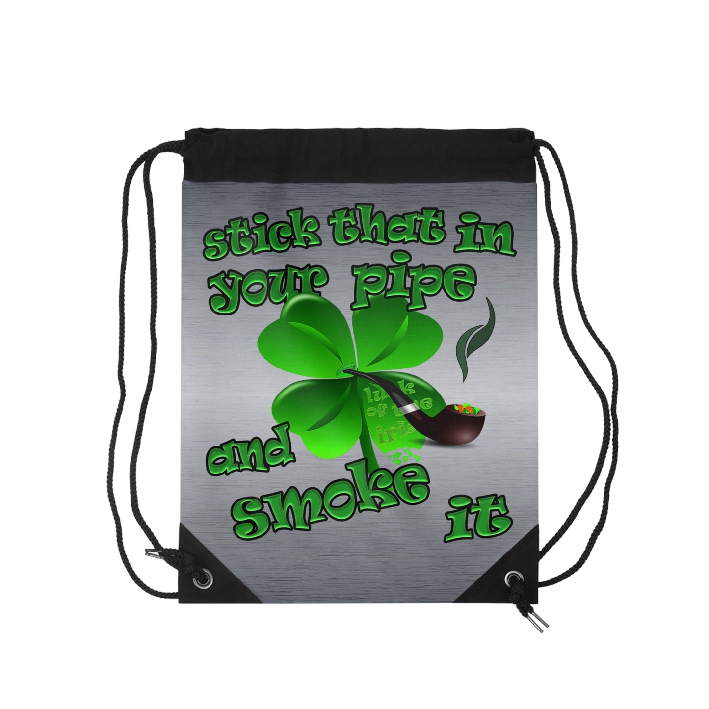celtics logo - Drawstring Bag (brushed nickel)