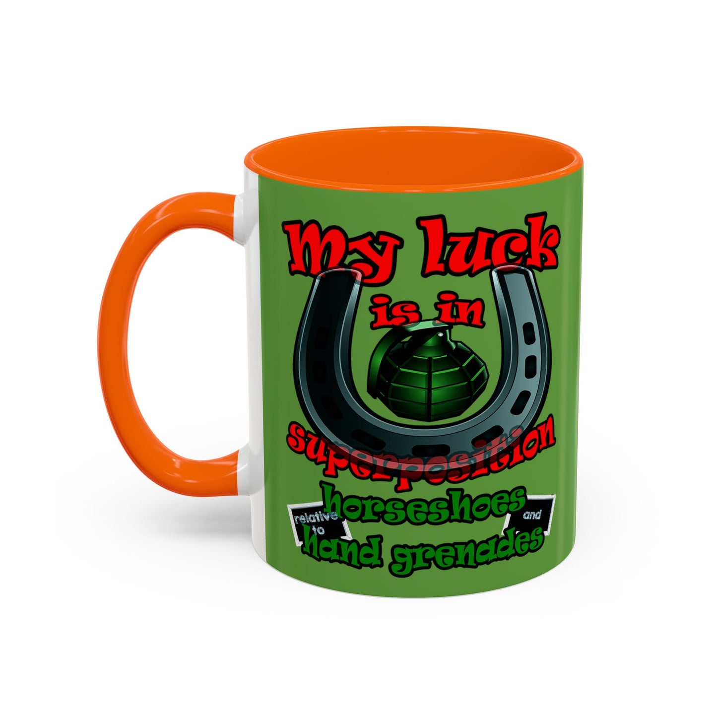 my luck - Accent Mug (green)