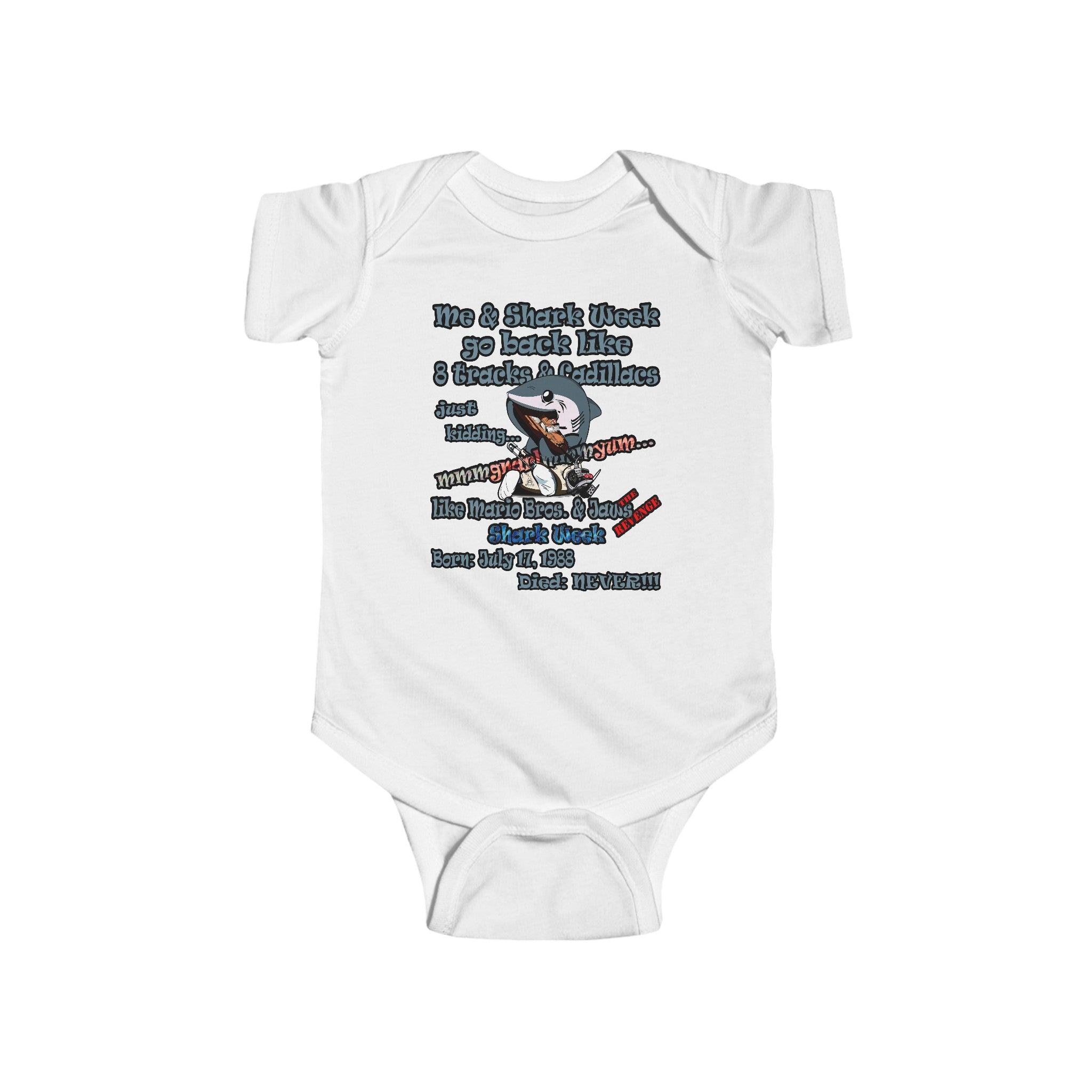 shark week - Infant Fine Jersey Bodysuit
