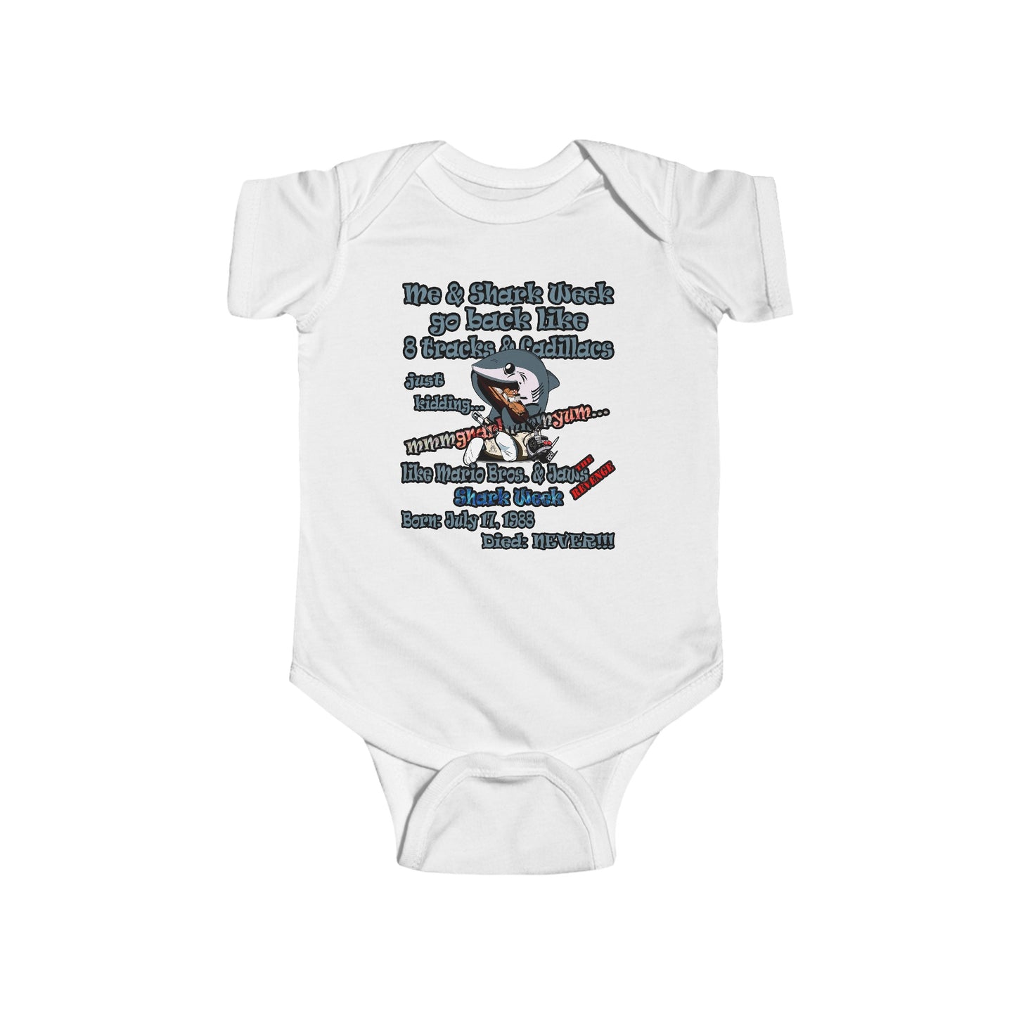 shark week - Infant Fine Jersey Bodysuit
