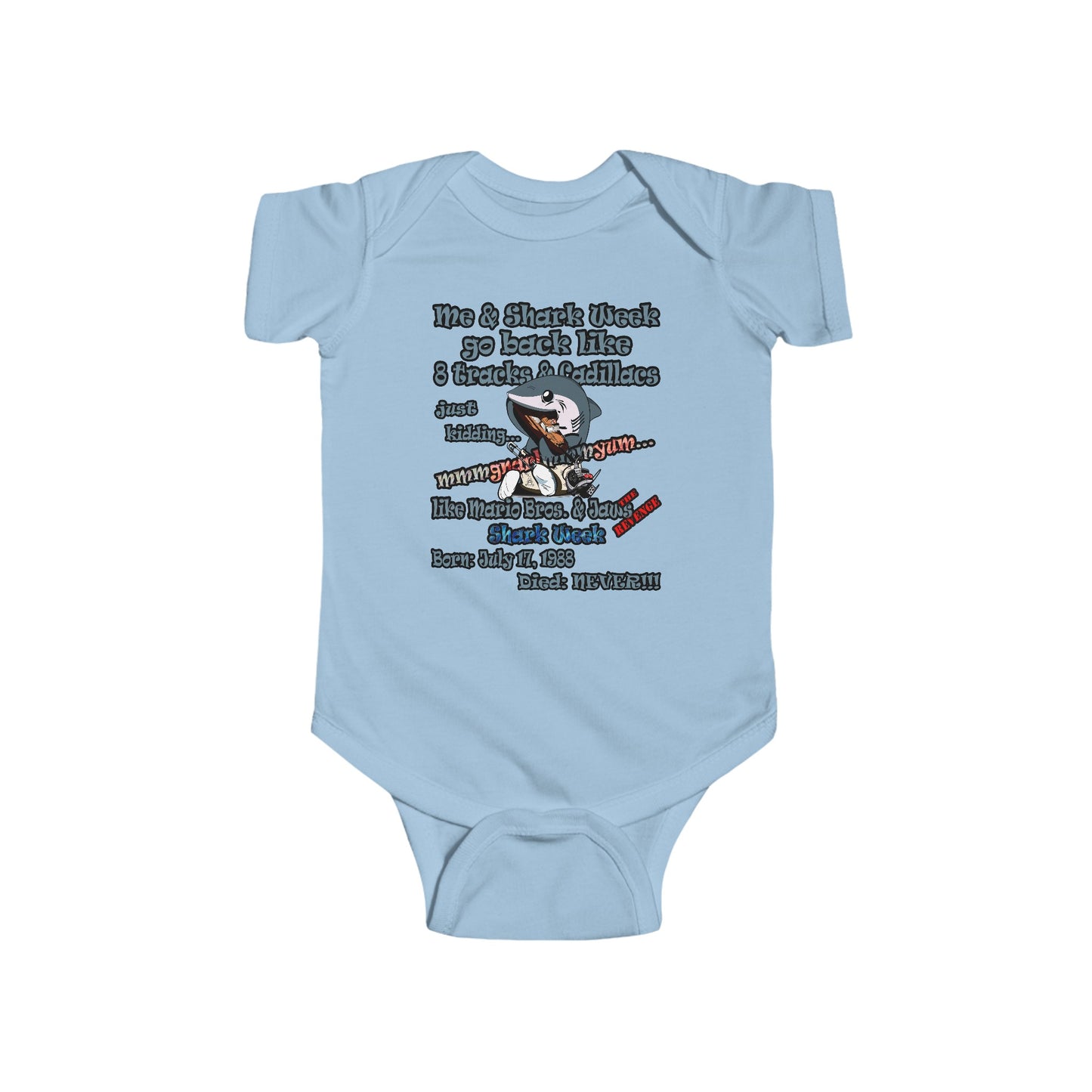 shark week - Infant Fine Jersey Bodysuit
