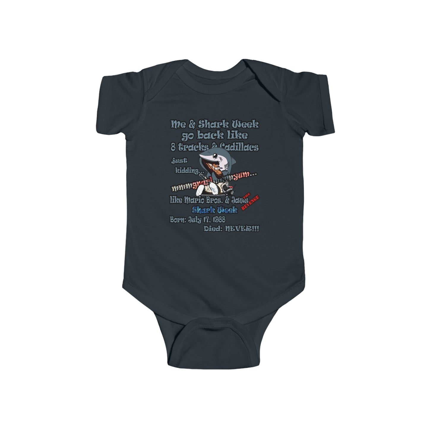 shark week - Infant Fine Jersey Bodysuit