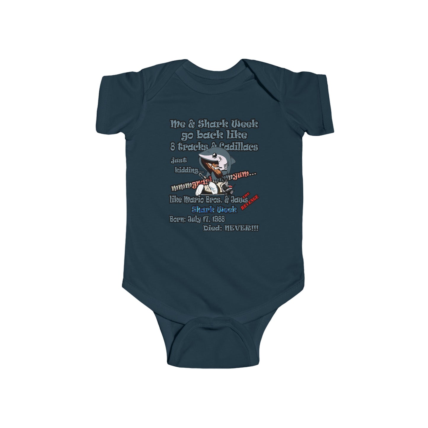 shark week - Infant Fine Jersey Bodysuit