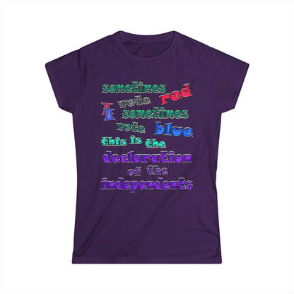 declaration of the independents - Women's Softstyle Tee