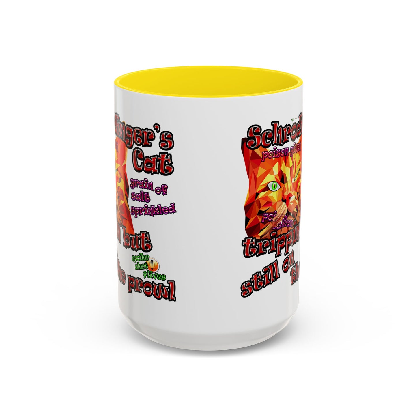schrodinger's cat - Accent Mug (white)