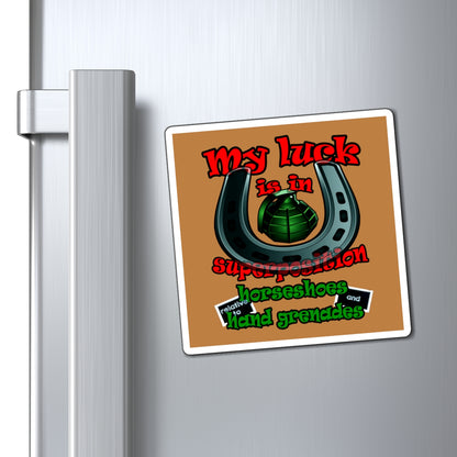 my luck - Magnets - (light brown)