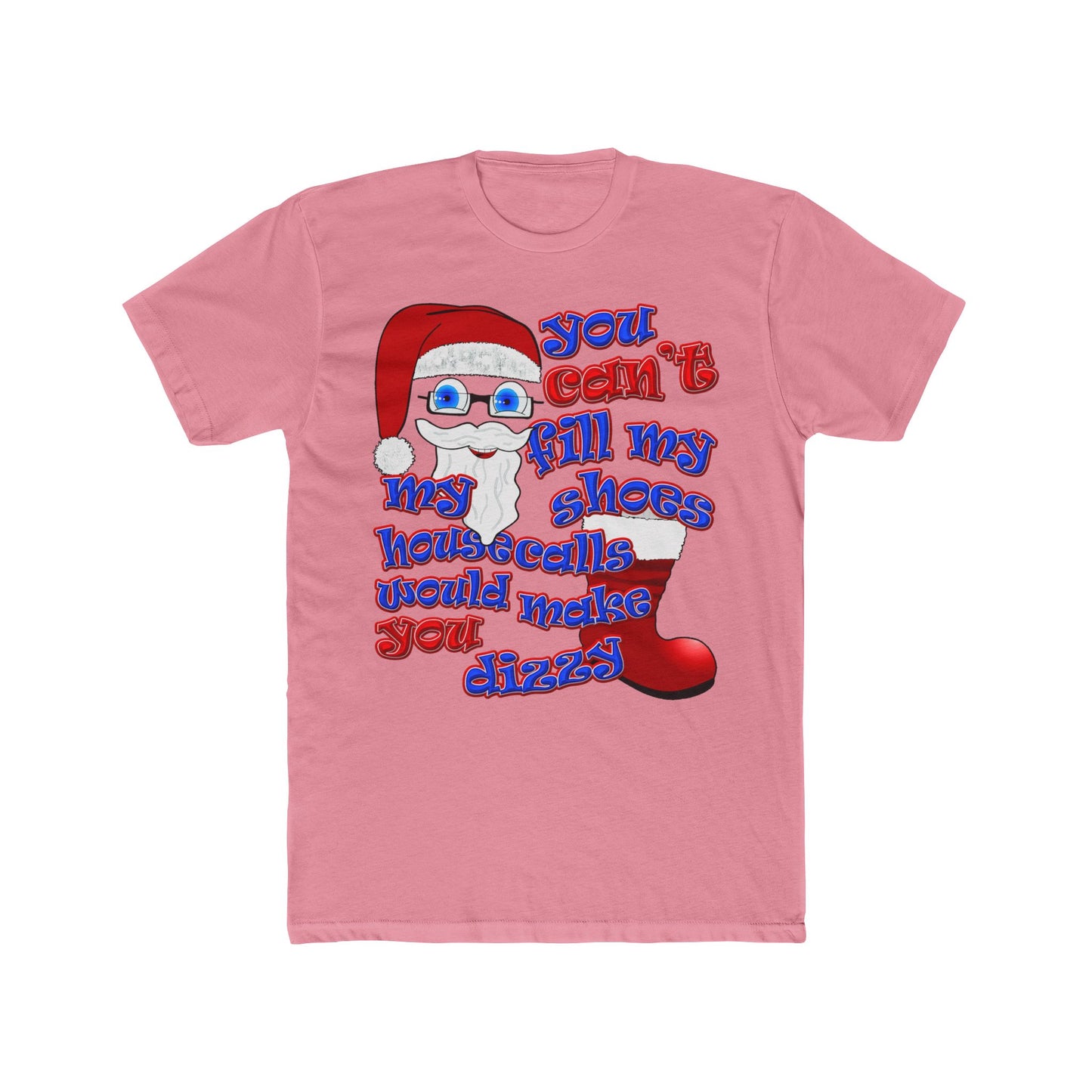 santa's shoes - Men's Cotton Crew Tee
