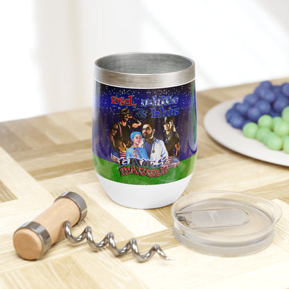rw&b lives matter - Chill Wine Tumbler ('snoops' background)