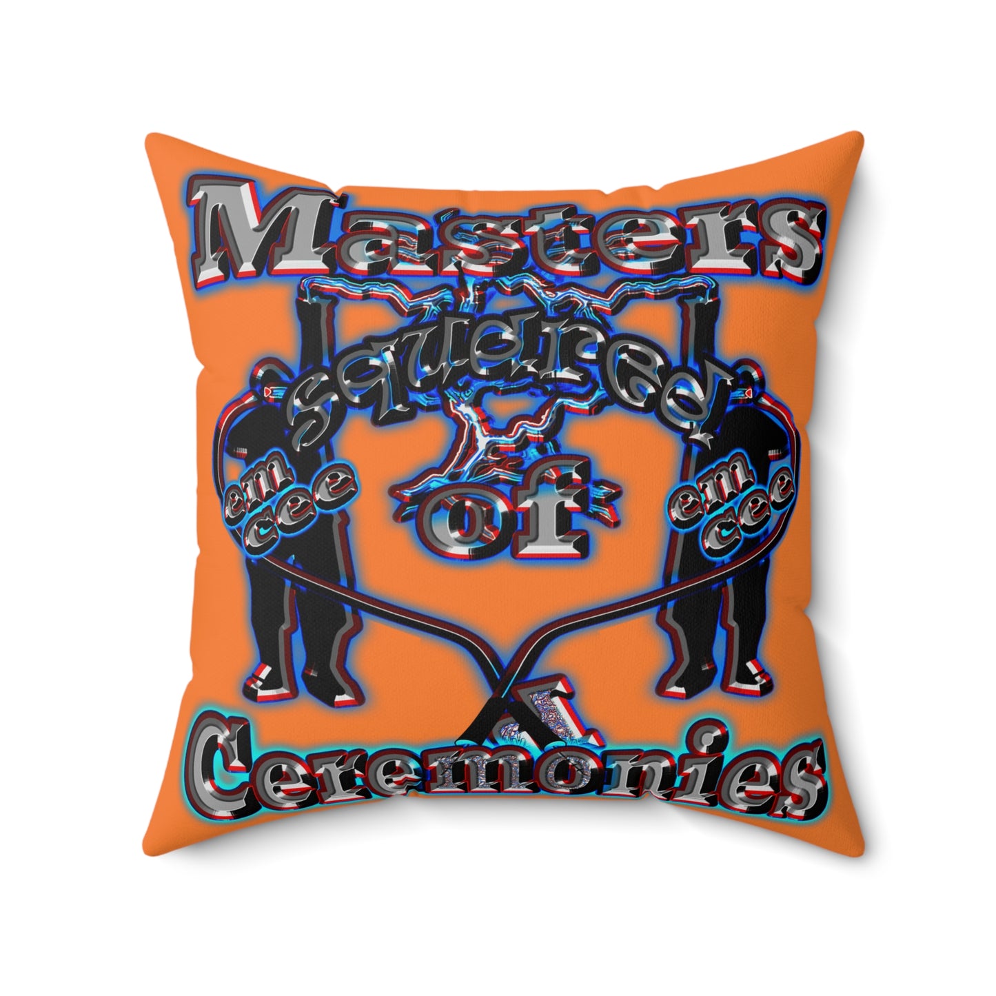 em cee squared - Spun Polyester Square Pillow - (crusta)