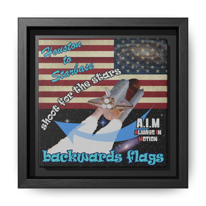 shoot for the stars - framed canvas art
