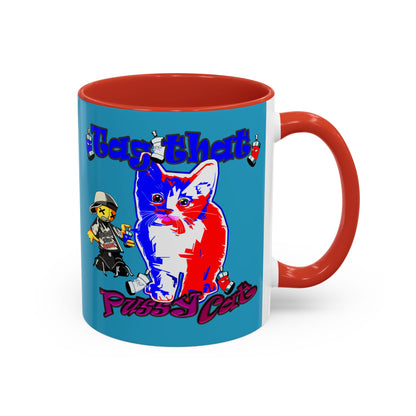 tag that - Accent Mug (turquoise)