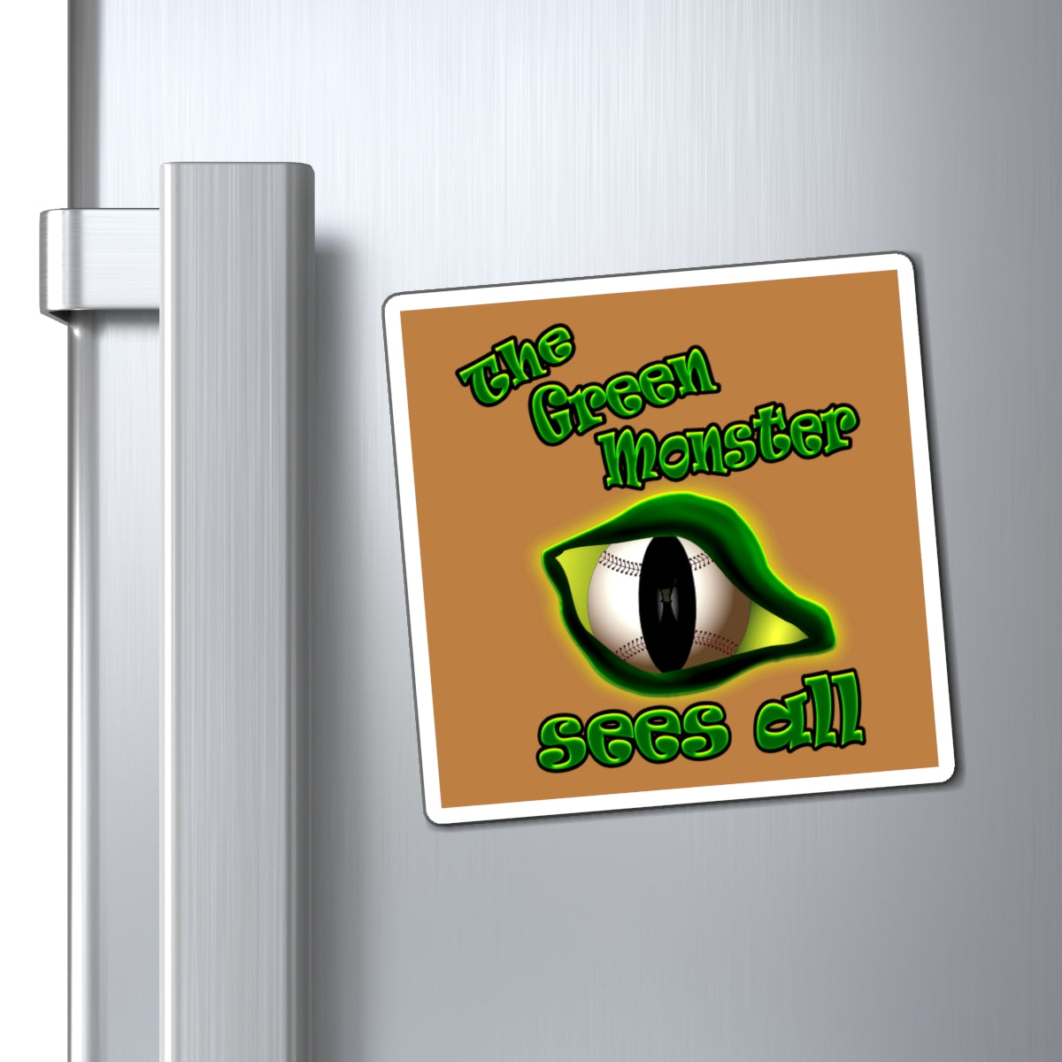 green monster - Magnets - (light brown)