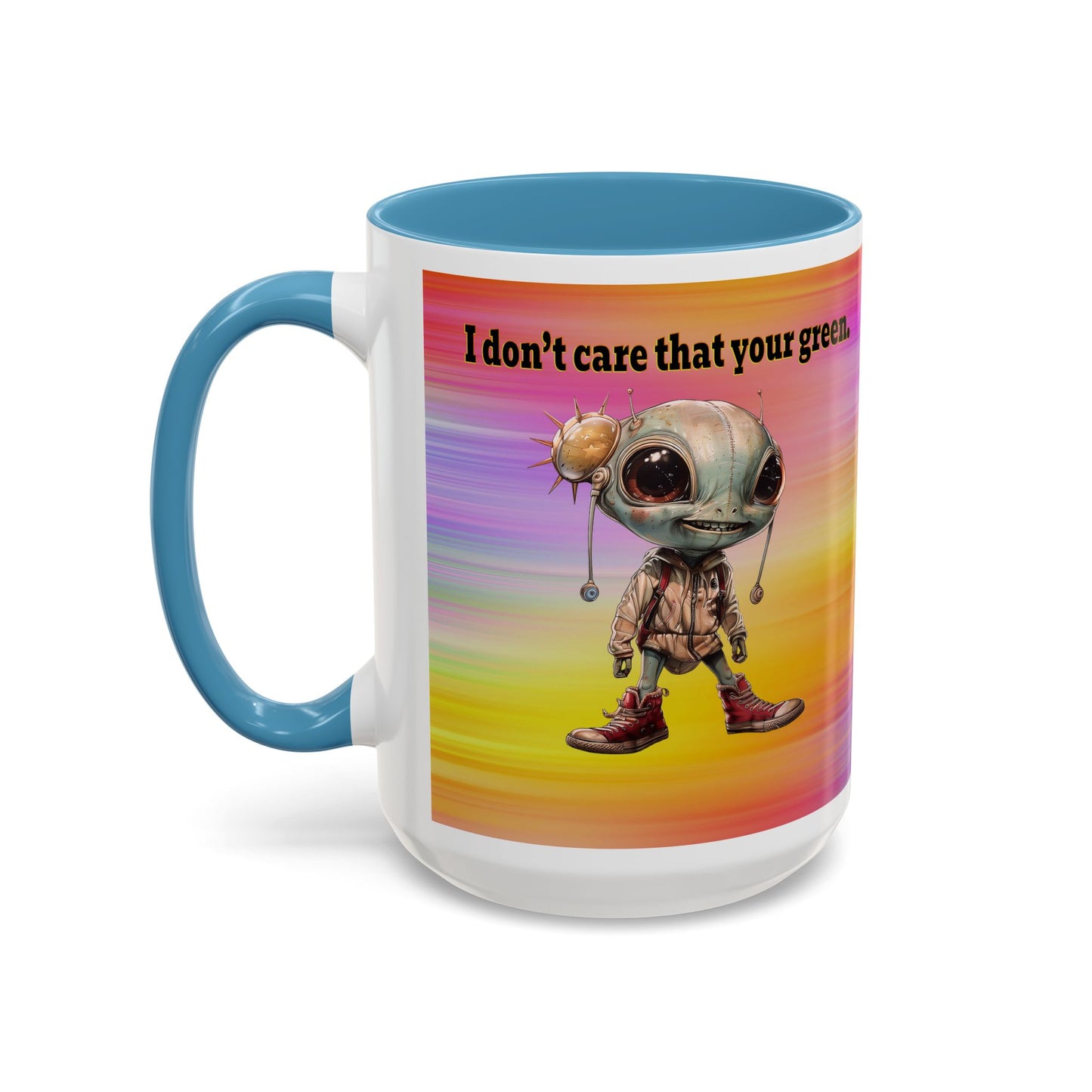 I don't care that your grey - Accent Mug (color blur)