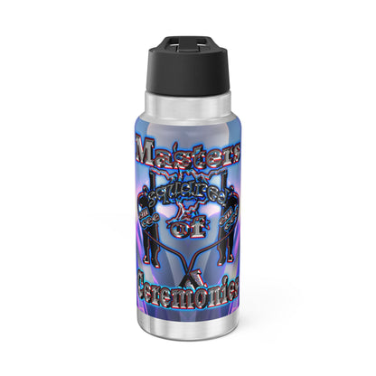 em cee squared - Gator Tumbler, 32oz (grey-pink wave)