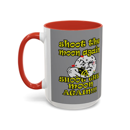shoot the moon again - Accent Mug (grey)