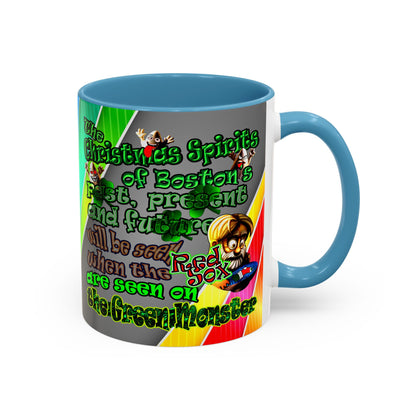 christmas spirits of boston - Accent Mug (rainbow split)