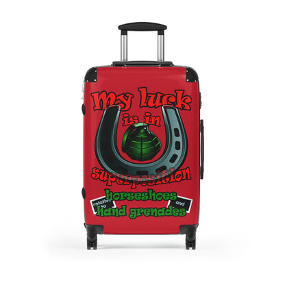 my luck - Suitcase (dark red)
